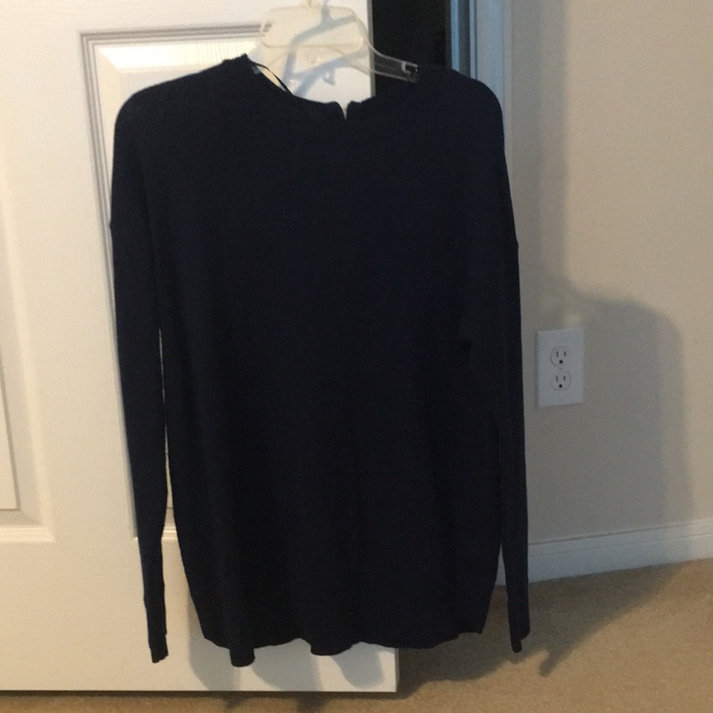 Oversized navy sweater